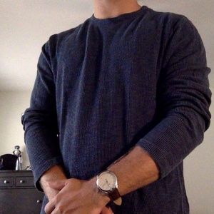 Calvin Klein Long Sleeve Waffle T Shirt